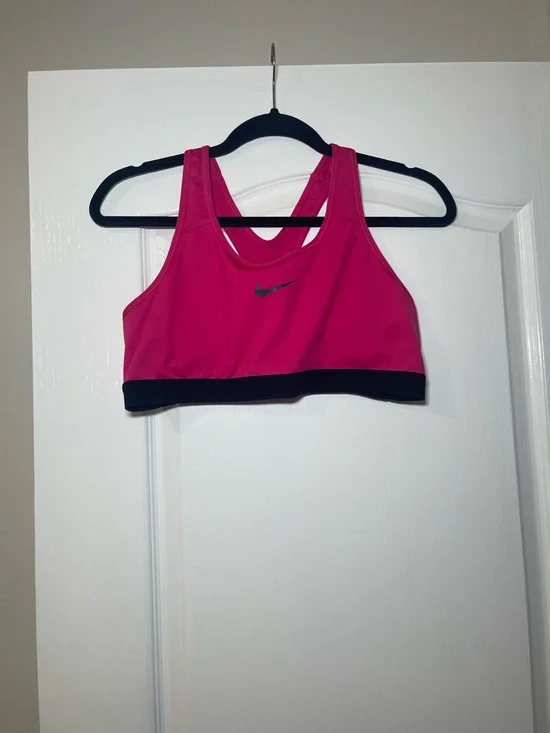 Nike Women's Hot Pink Pink Dri-FIT Sports Bra Size XL - Picture 3 of 13